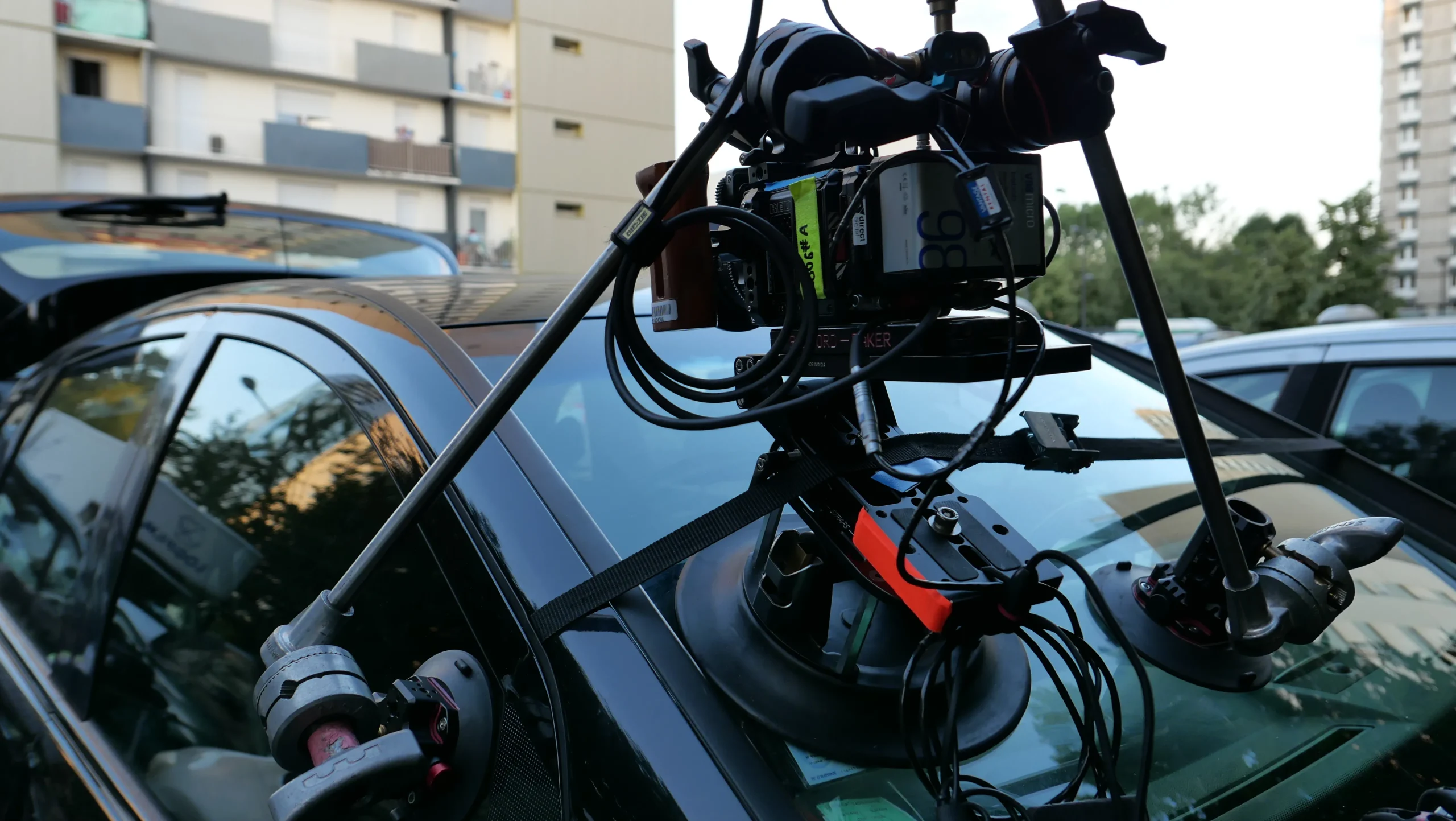 Grue et jib sur plateau de tournage